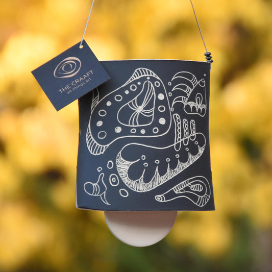 By the Sea Sgraffito Wind Chime Bell